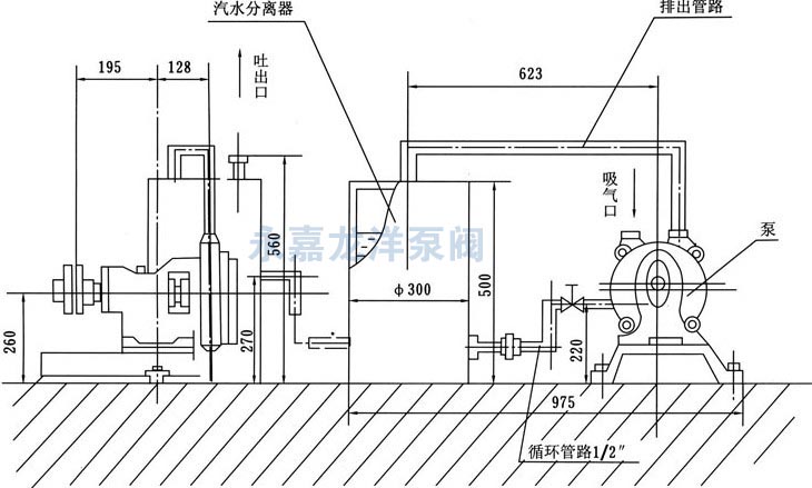 SZB系列水環(huán)式真空泵安裝圖